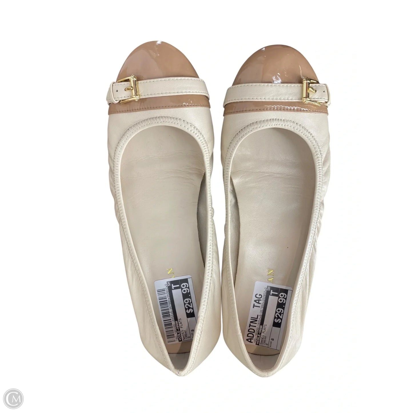 Shoes Flats By Cole-haan In Cream, Size: 8