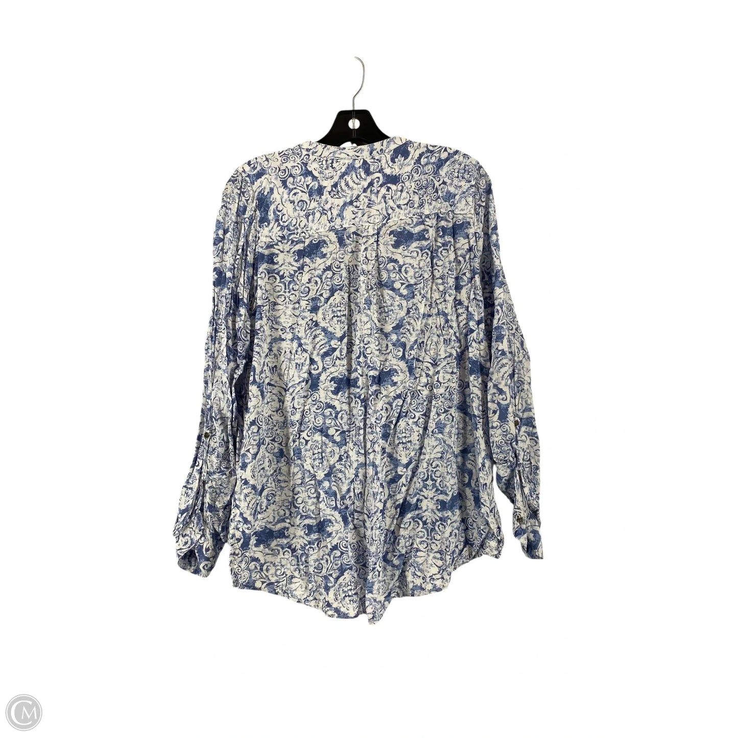 Top Long Sleeve By Maurices In Floral Print, Size: L