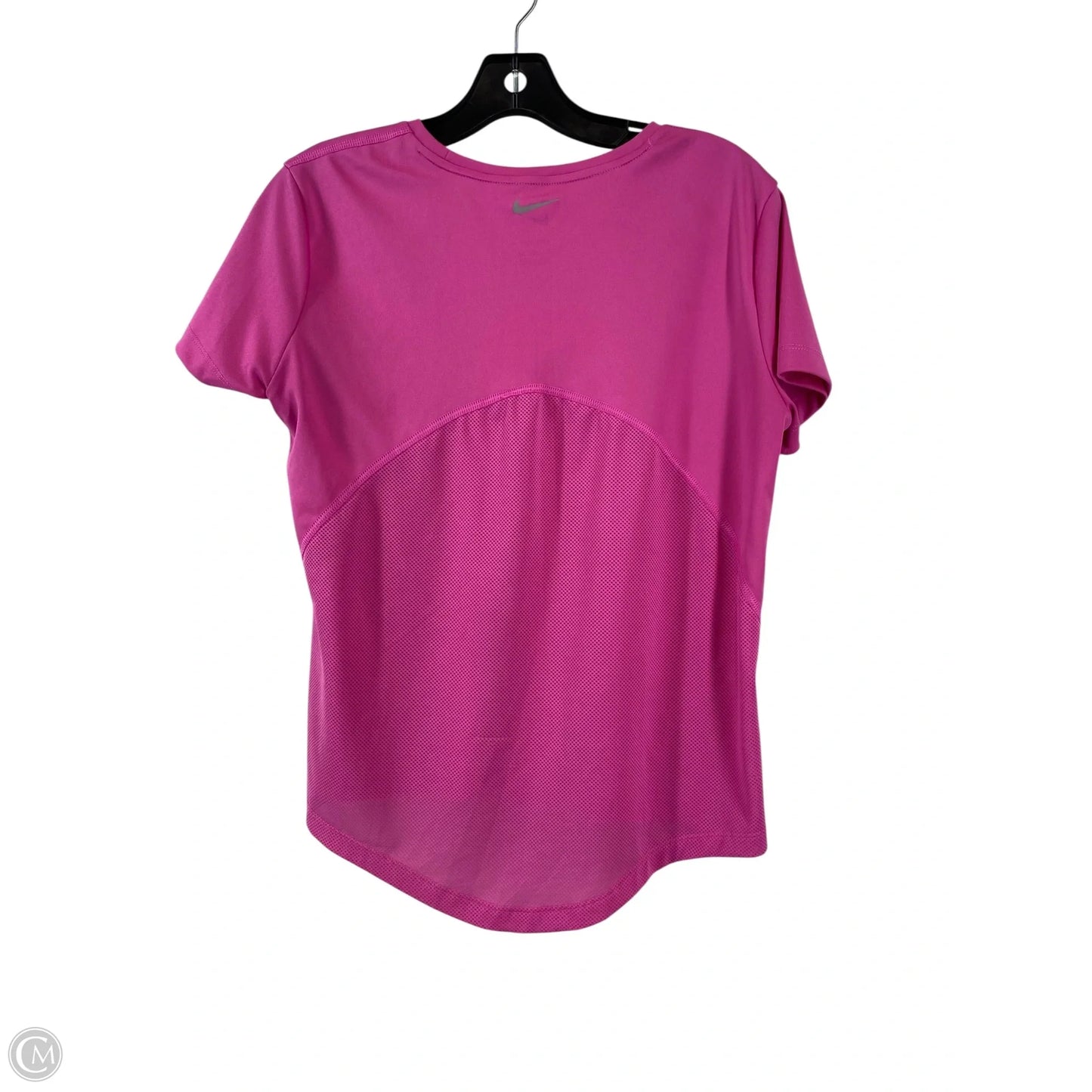 Athletic Top Short Sleeve By Nike In Pink, Size: M