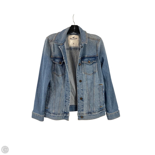 Jacket Denim By Hollister In Blue Denim, Size: Xs