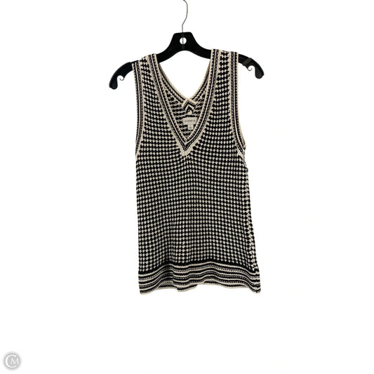 Vest Sweater By Evereve In Black & White, Size: S