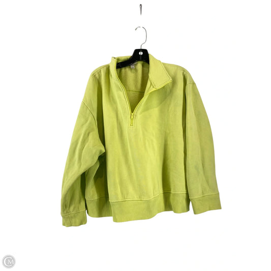 Sweatshirt Collar By A New Day In Green, Size: 2x