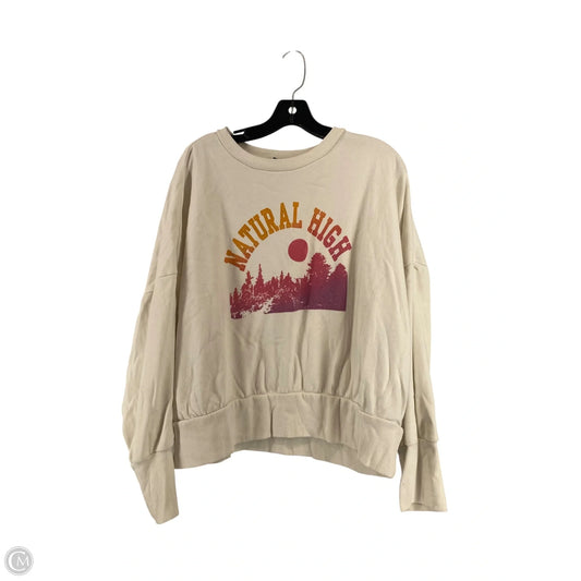 Sweatshirt Crewneck By Old Navy In White, Size: 2x