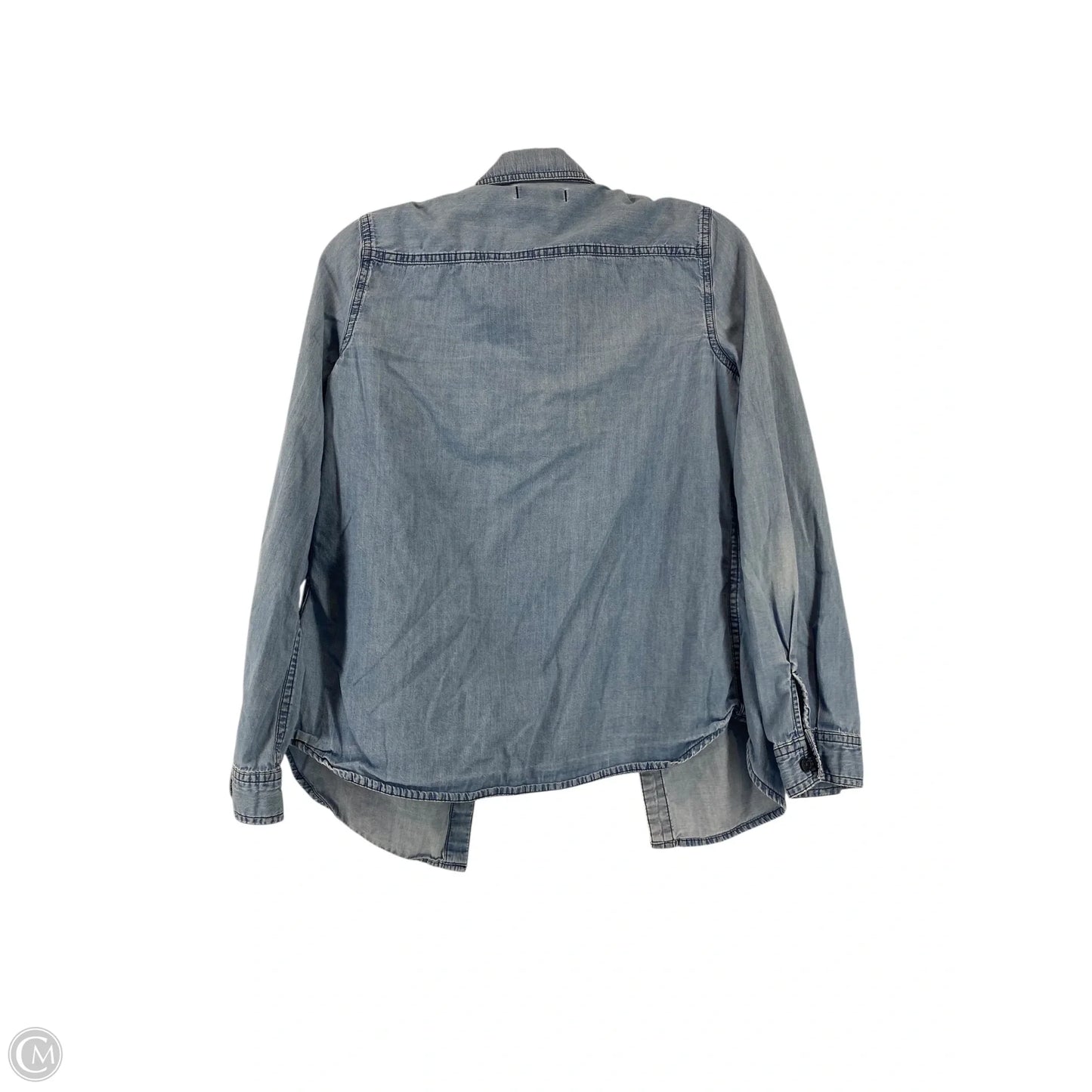 Top Long Sleeve By Old Navy In Blue Denim, Size: S