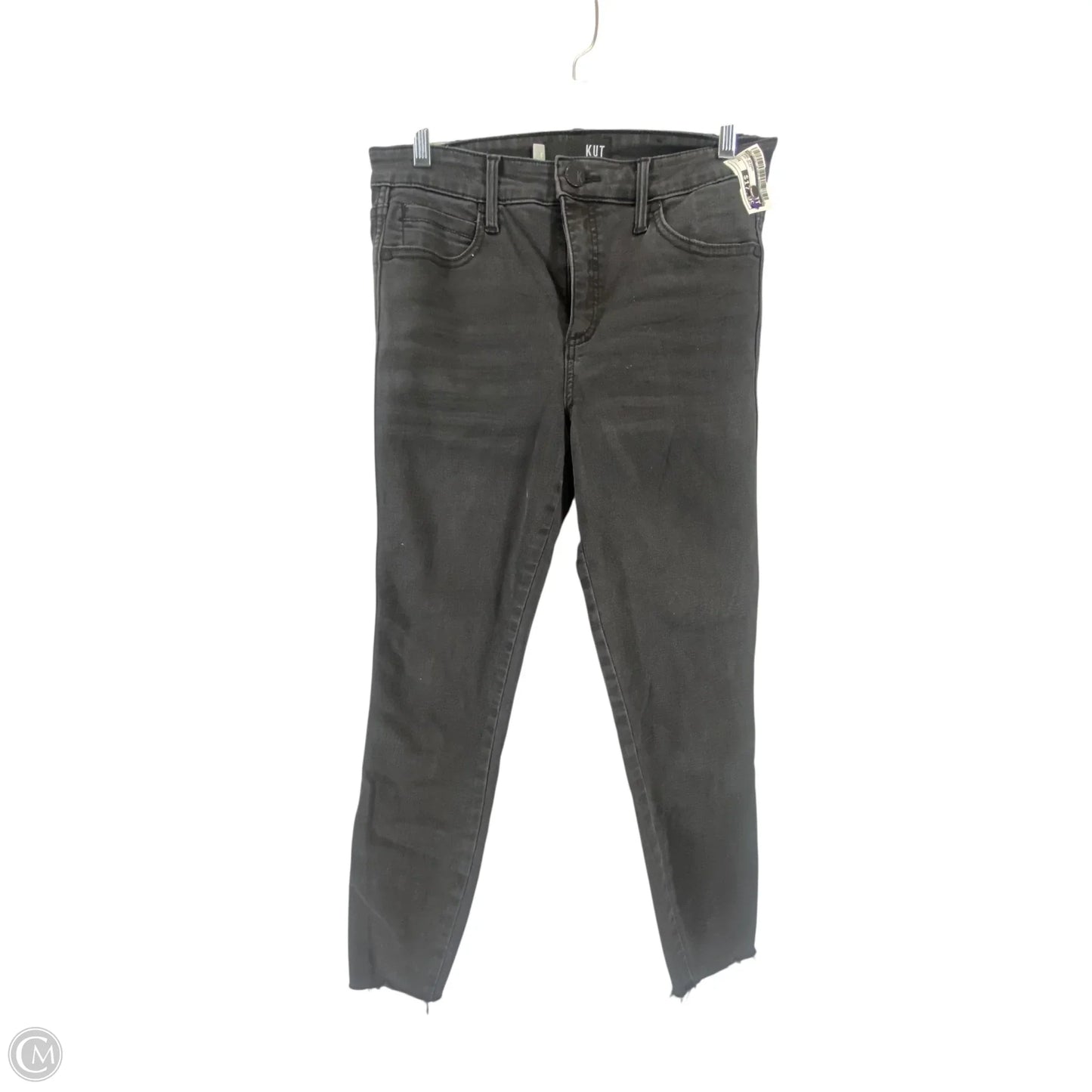 Jeans Skinny By Kut In Black Denim, Size: 4