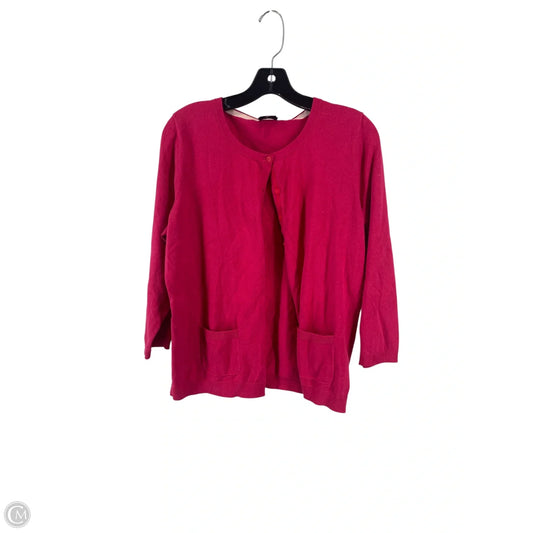 Cardigan By Talbots In Pink, Size: L
