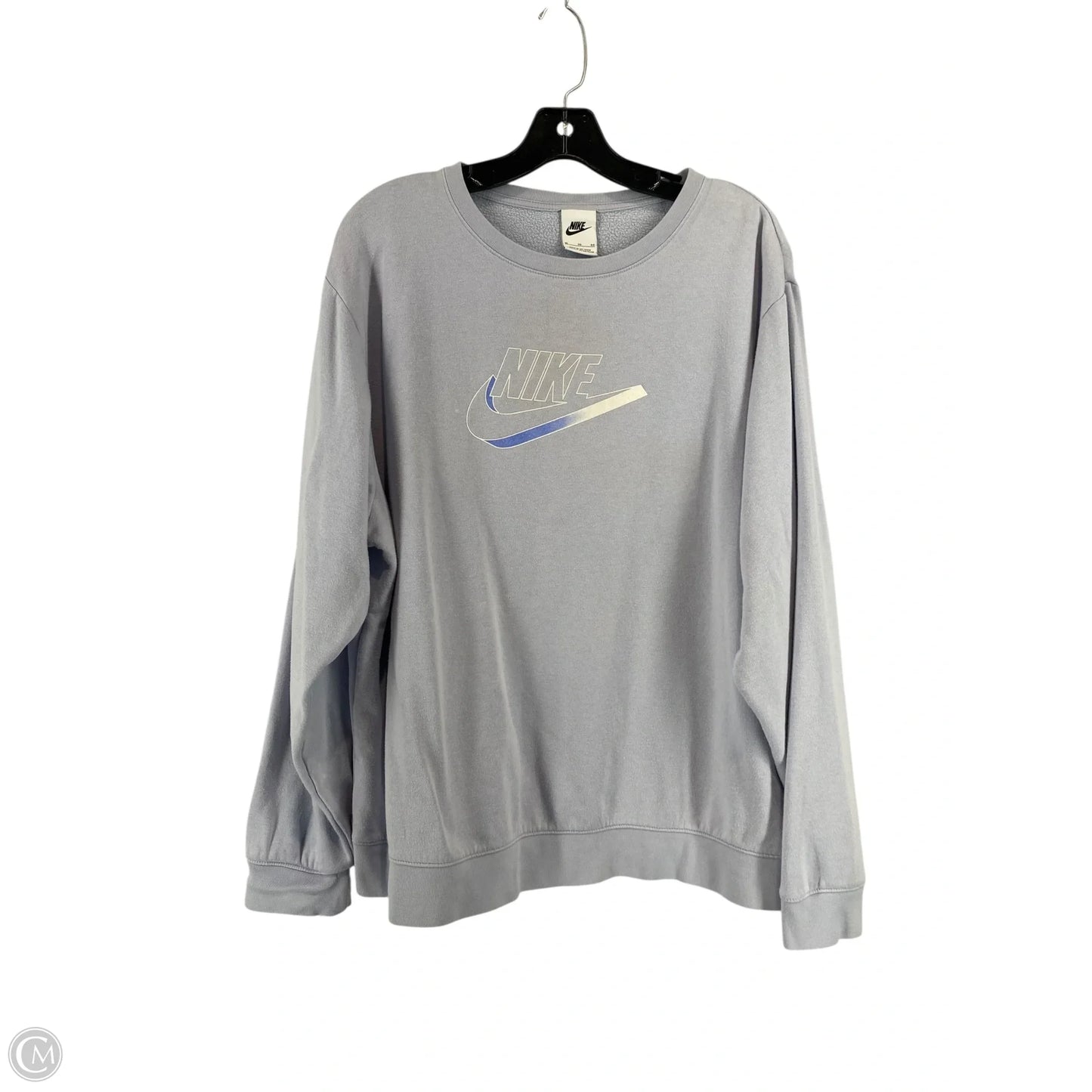Sweatshirt Crewneck By Nike In Blue, Size: Xl