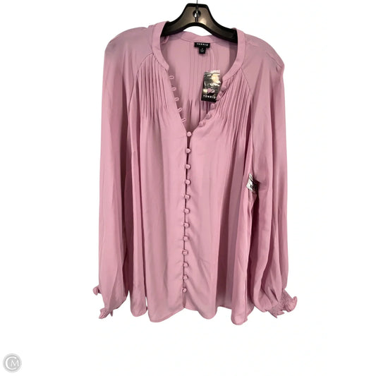 Top Long Sleeve By Torrid In Purple, Size: 1x