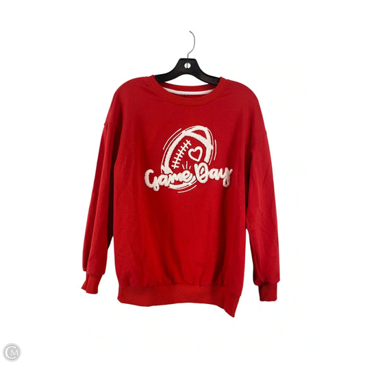 Sweatshirt Crewneck By Cme In Red, Size: S