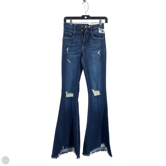 Jeans Flared By Cme In Blue Denim, Size: 0