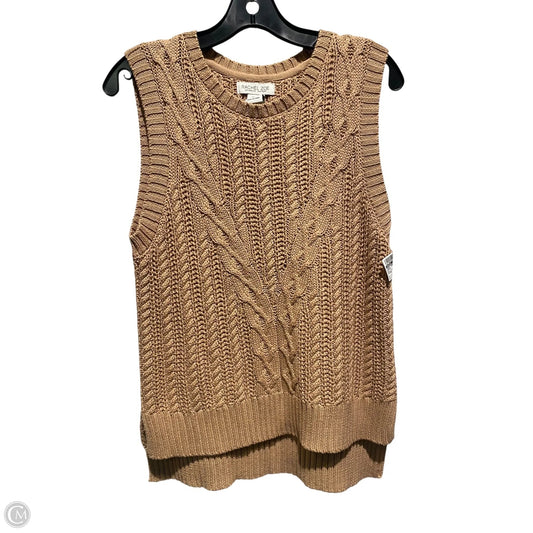 Vest Sweater By Rachel Zoe In Brown, Size: M