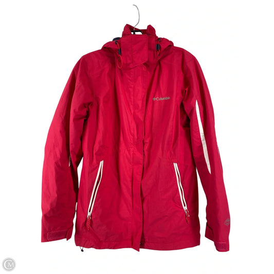 Jacket Windbreaker By Columbia In Pink, Size: S