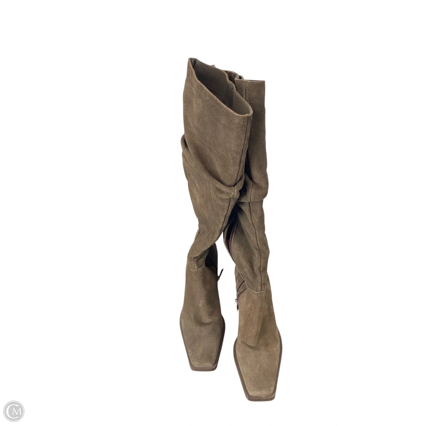 Boots Mid-calf Heels By Vince Camuto In Brown, Size: 7