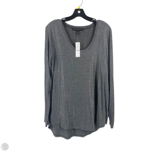 Top Long Sleeve By White House Black Market In Grey, Size: M