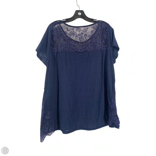 Top Short Sleeve By Torrid In Navy, Size: 2
