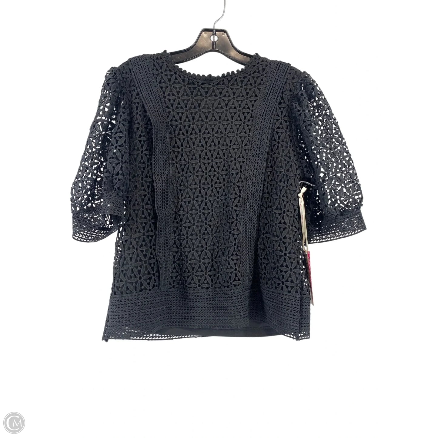 Top Short Sleeve By Pinky In Black, Size: M