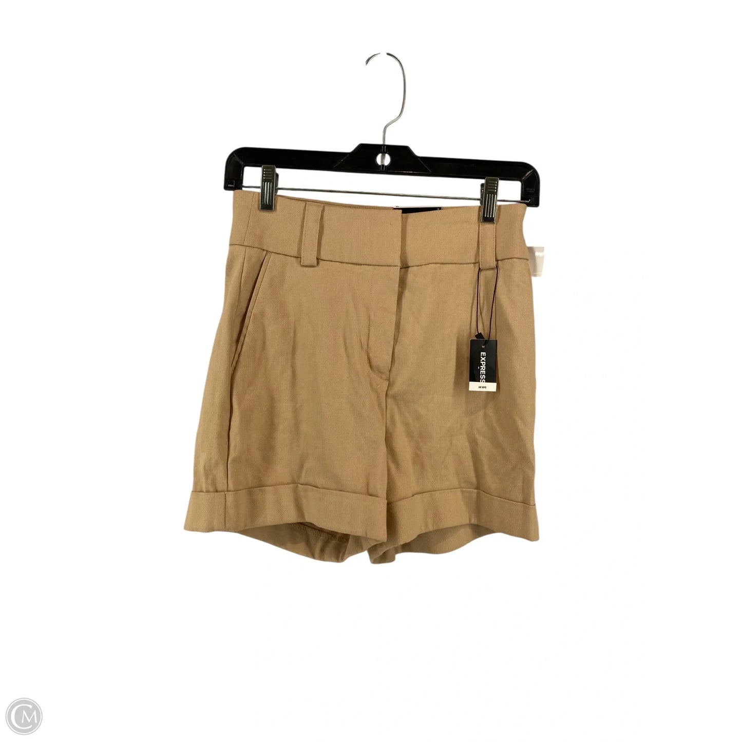Shorts By Express In Tan, Size: Xxs