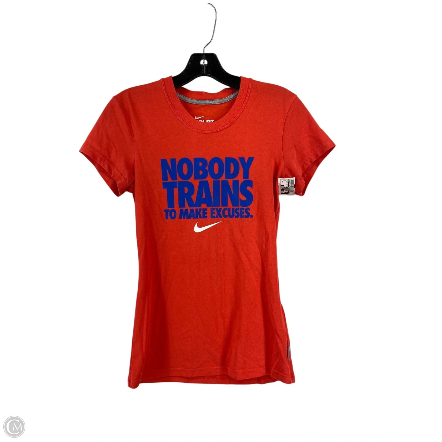 Athletic Top Short Sleeve By Nike In Red, Size: Xs