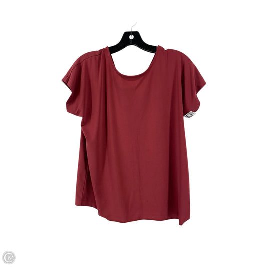 Top Short Sleeve By Banana Republic In Red, Size: S