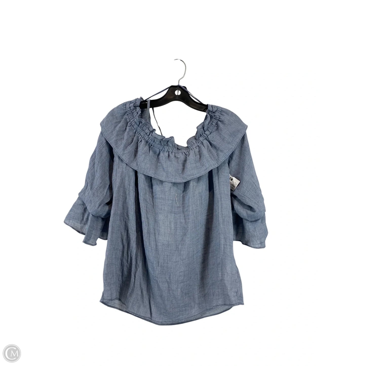 Top 3/4 Sleeve By Lucky Brand In Blue, Size: M
