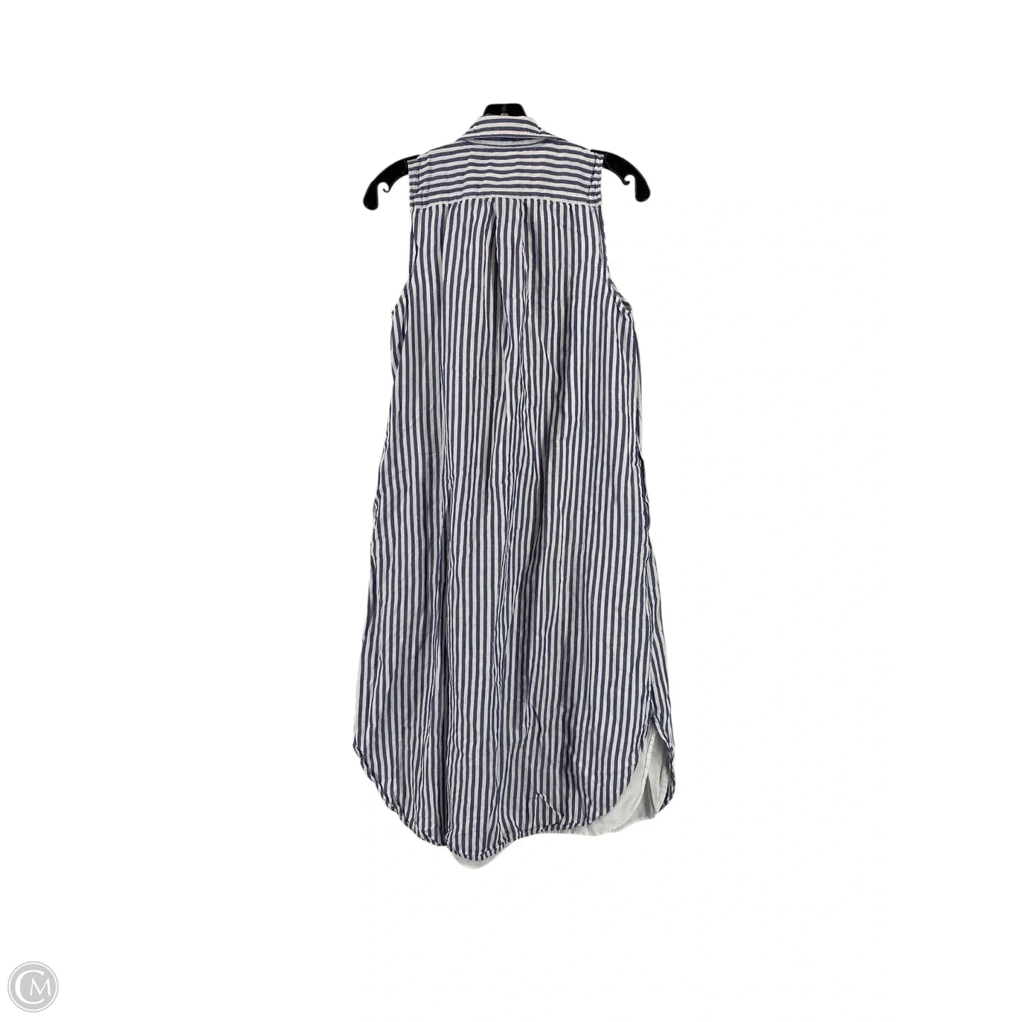 Dress Casual Midi By Ann Taylor In Blue & White, Size: 6