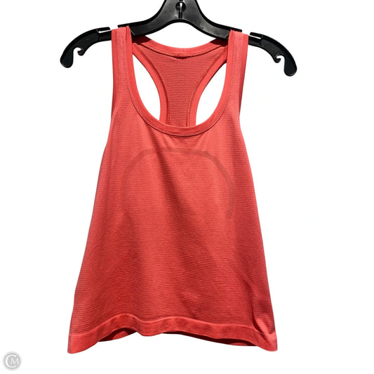Athletic Tank Top By Lululemon In Coral, Size: 6