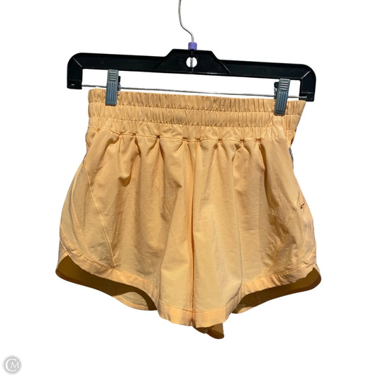 Athletic Shorts By Lululemon In Orange, Size: 6