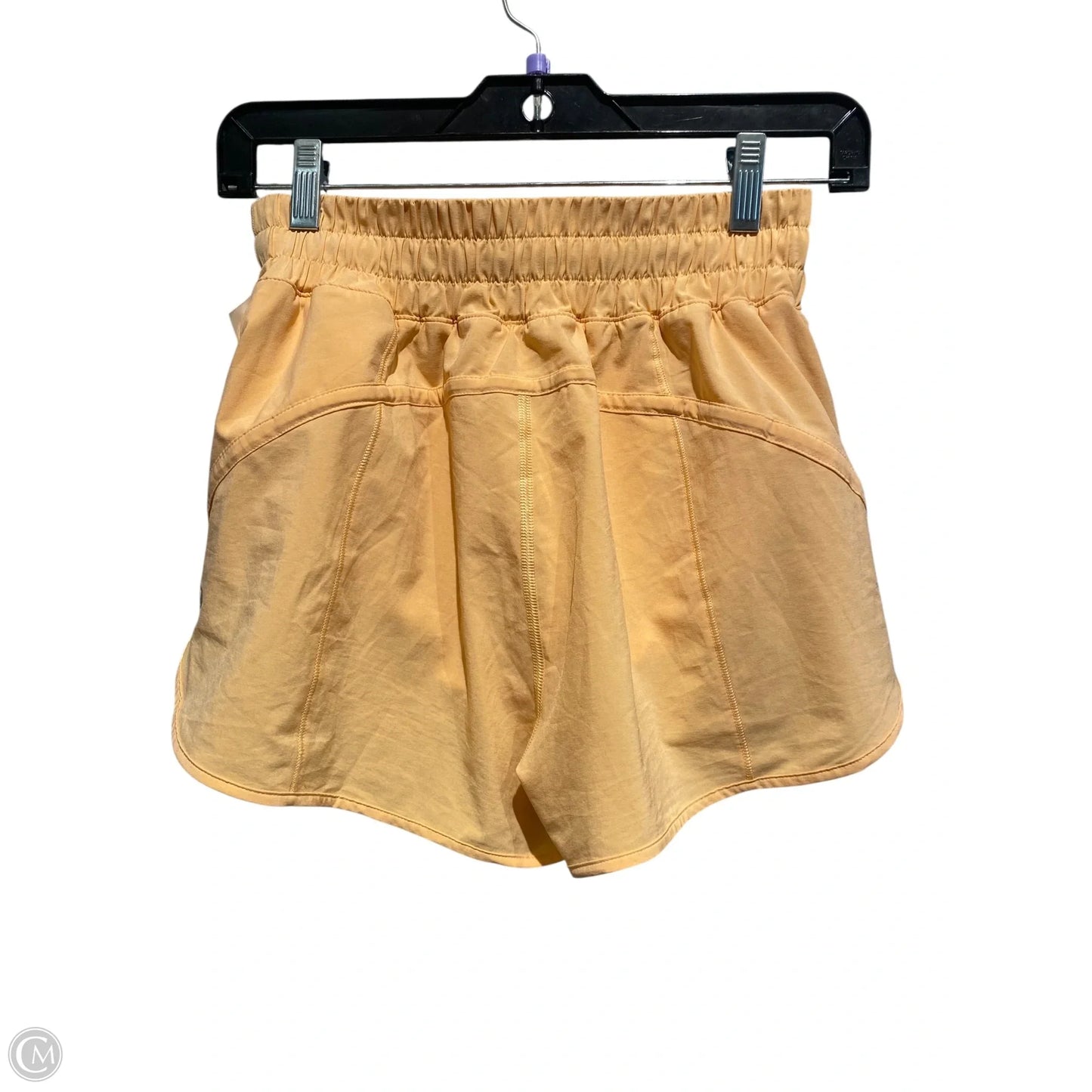 Athletic Shorts By Lululemon In Orange, Size: 6