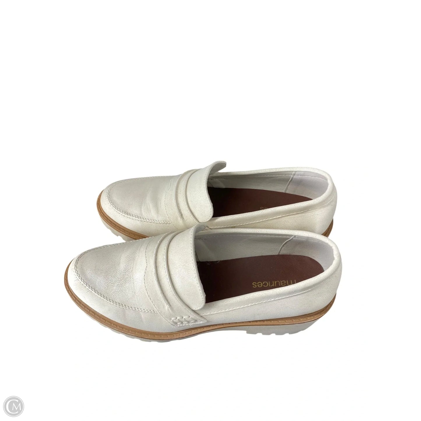 Shoes Heels Platform By Maurices In Cream, Size: 8