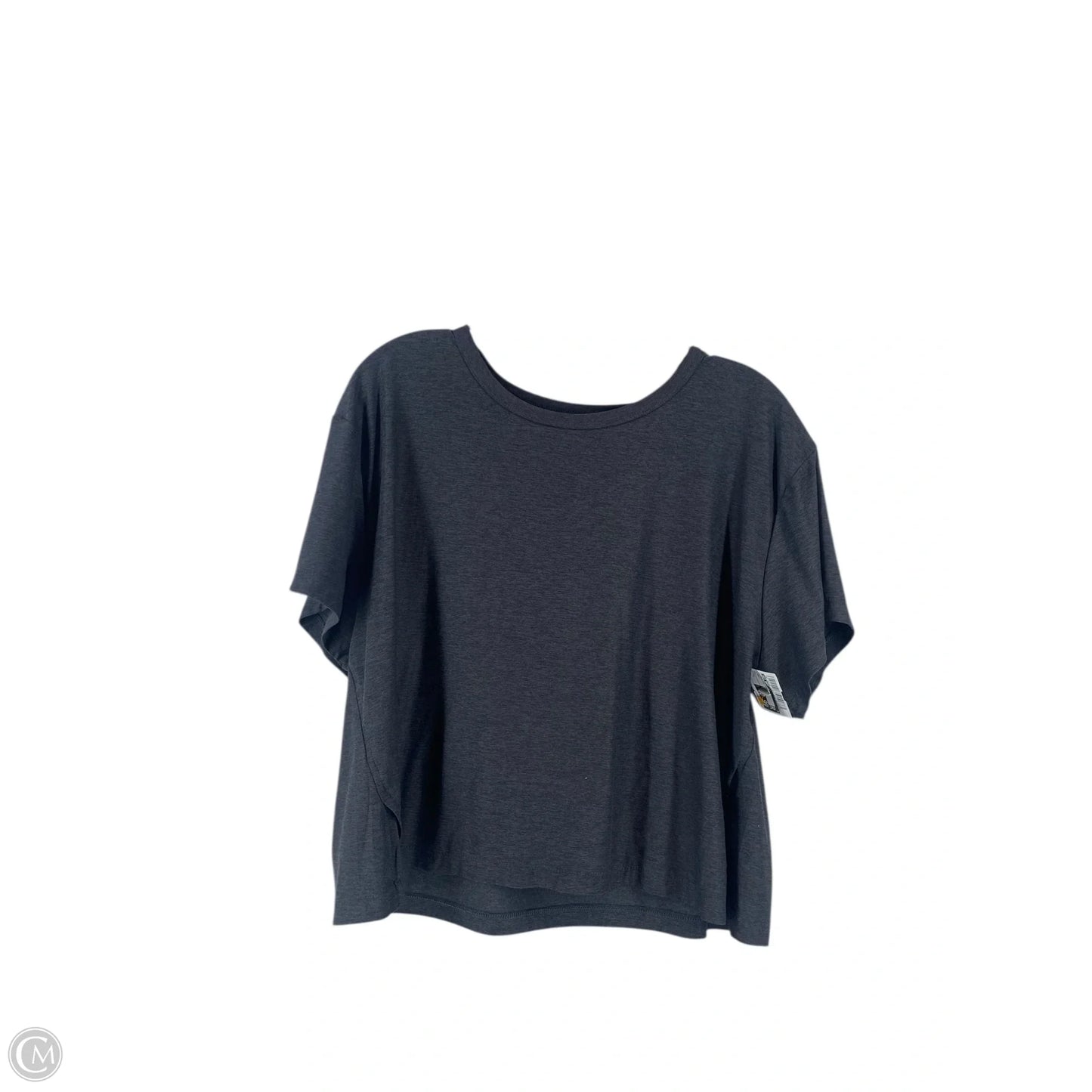 Athletic Top Short Sleeve By Old Navy In Grey, Size: L