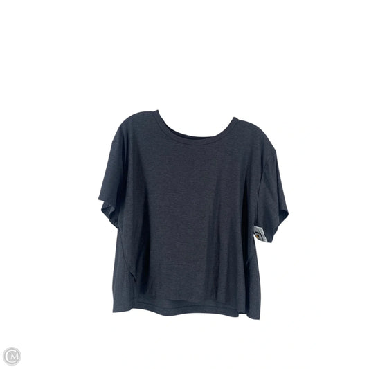 Athletic Top Short Sleeve By Old Navy In Grey, Size: L