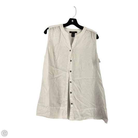 Top Sleeveless By Style And Co Collection Women In White, Size: 1x