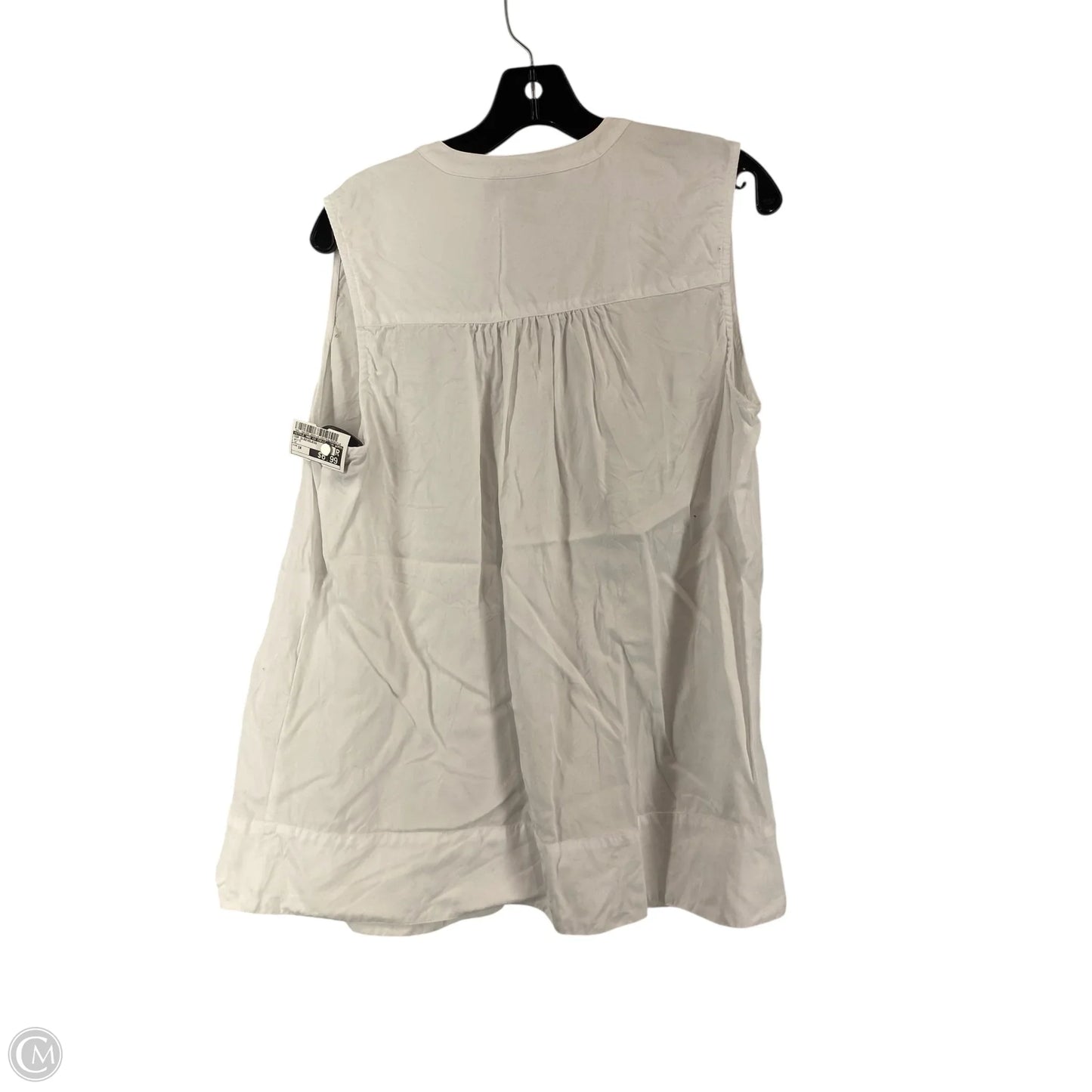 Top Sleeveless By Style And Co Collection Women In White, Size: 1x