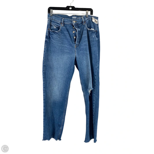 Jeans Straight By Old Navy In Blue Denim, Size: 14