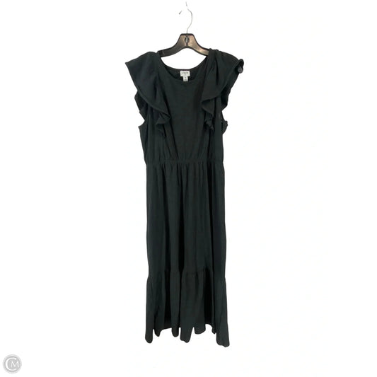 Dress Casual Maxi By J. Crew In Black, Size: M