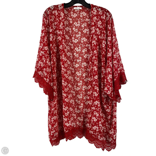 Kimono By Maurices In Red, Size: Xxl