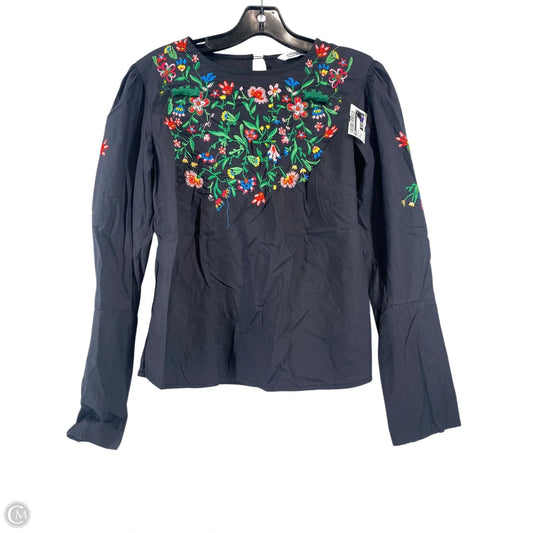 Top Long Sleeve By Zara In Floral Print, Size: Xs