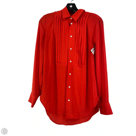 Top Long Sleeve By J. Crew In Orange, Size: 0