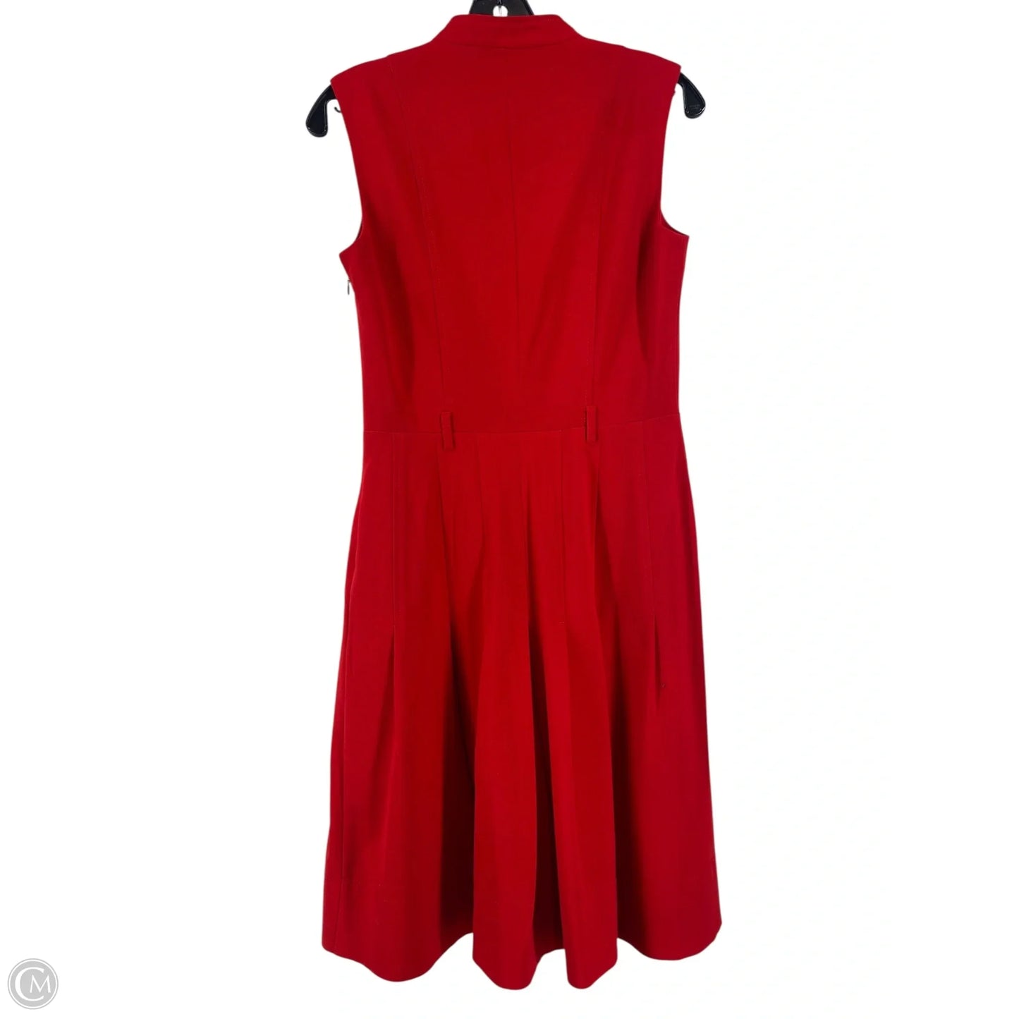 Dress Casual Midi By Calvin Klein In Red, Size: 4