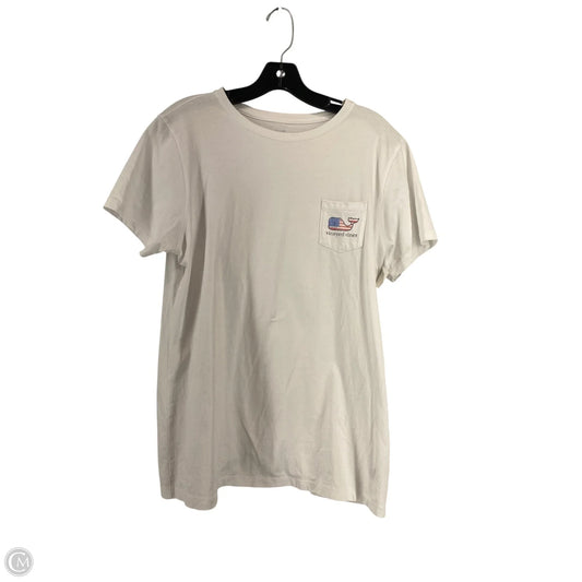 Top Short Sleeve Basic By Vineyard Vines In White, Size: L
