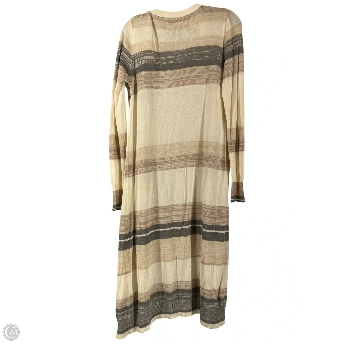 Cardigan By Joseph A. In Cream & Grey, Size: S