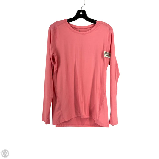 Athletic Top Long Sleeve Collar By Clothes Mentor In Pink, Size: M