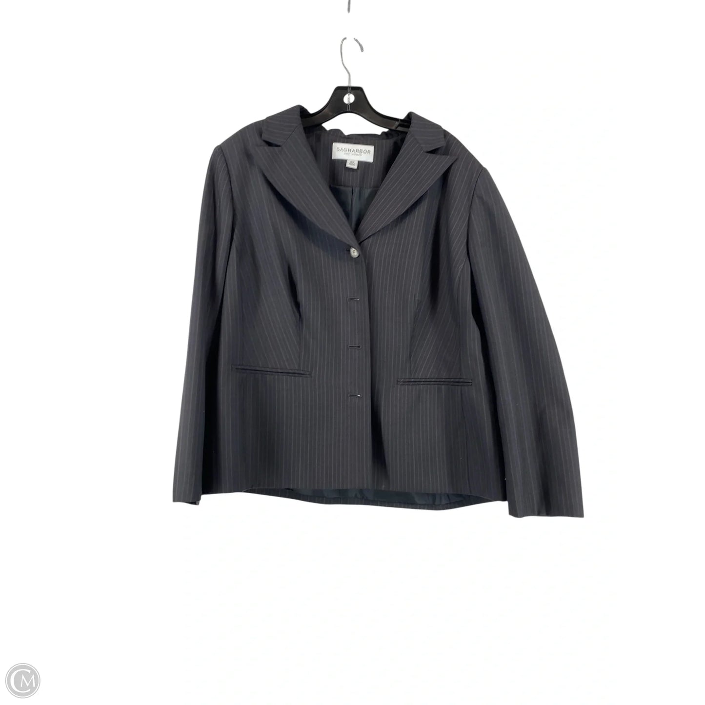 Blazer By Sag Harbor In Grey, Size: 18