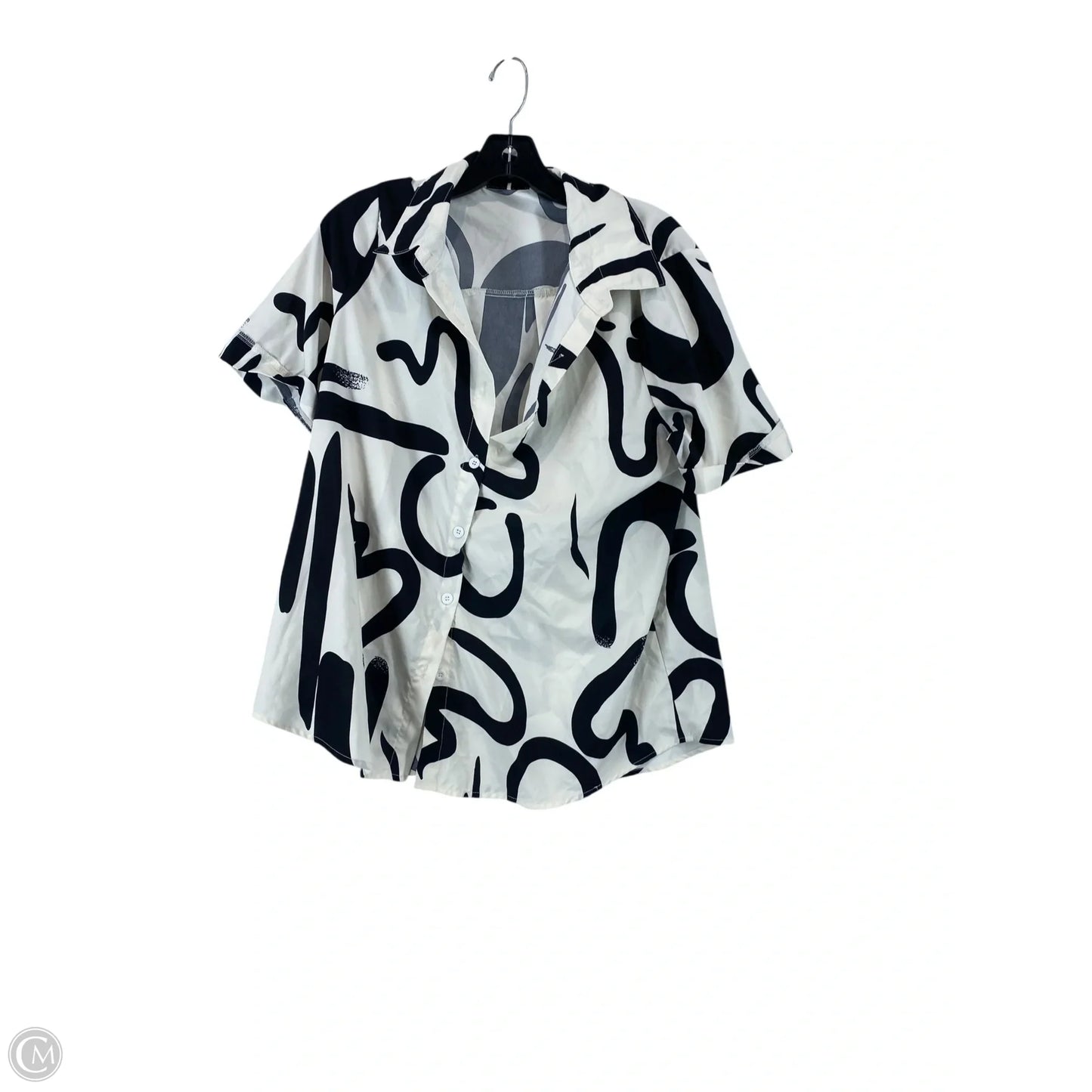 Shorts Set By Clothes Mentor In Black & Cream, Size: L