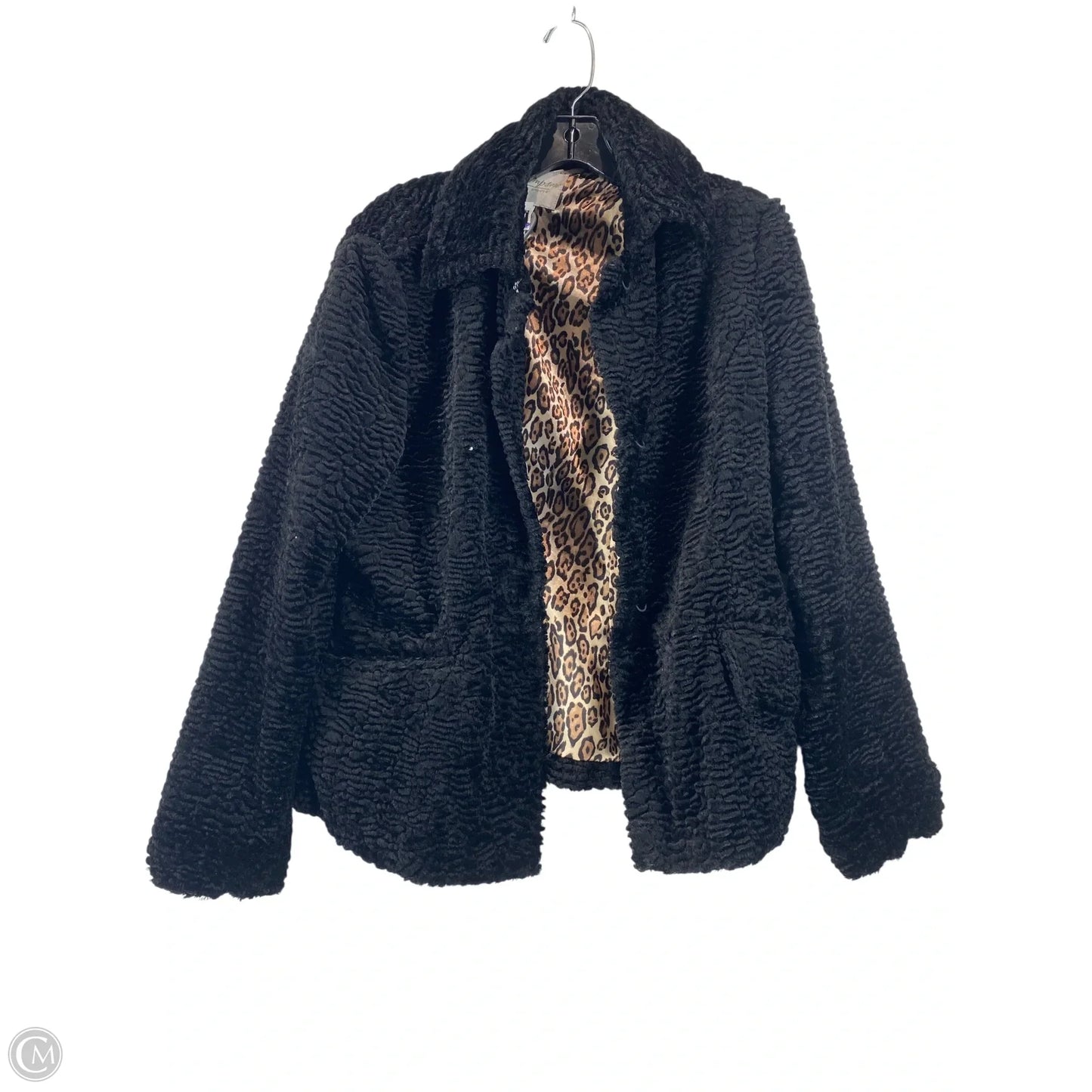 Coat Faux Fur & Sherpa By Norm Thompson In Black, Size: Mp