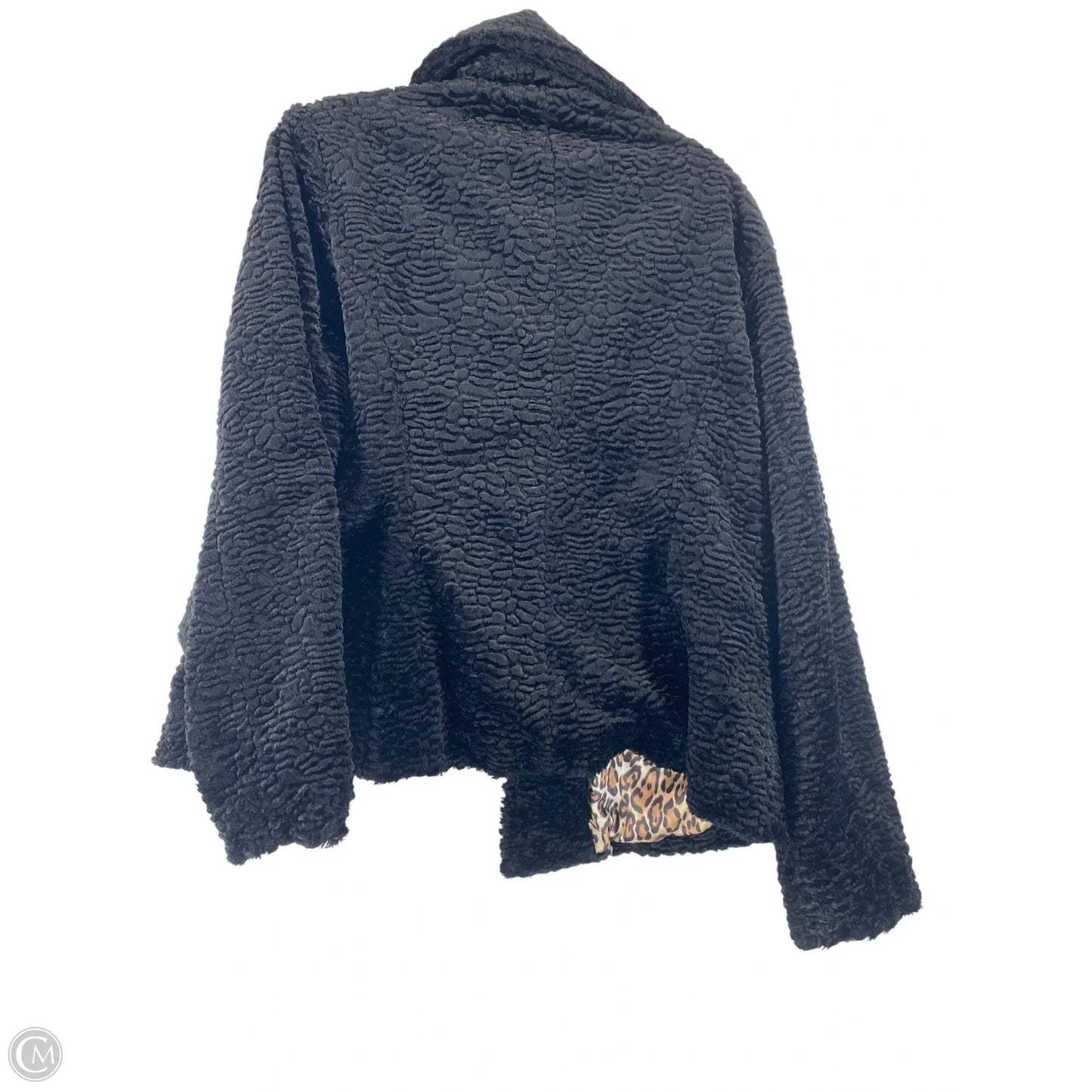 Coat Faux Fur & Sherpa By Norm Thompson In Black, Size: Mp