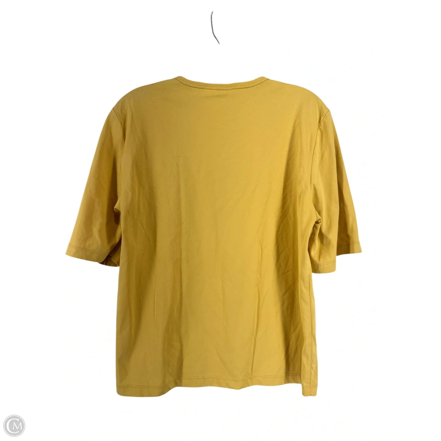 Top Short Sleeve Basic By Uniqlo In Yellow, Size: Xxs