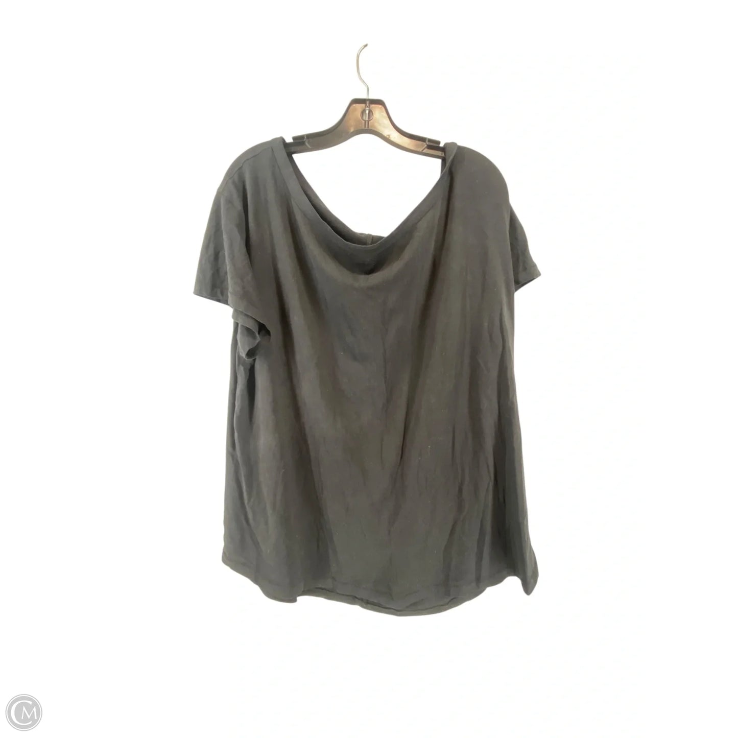 Athletic Top Short Sleeve By Fabletics In Black, Size: Xl