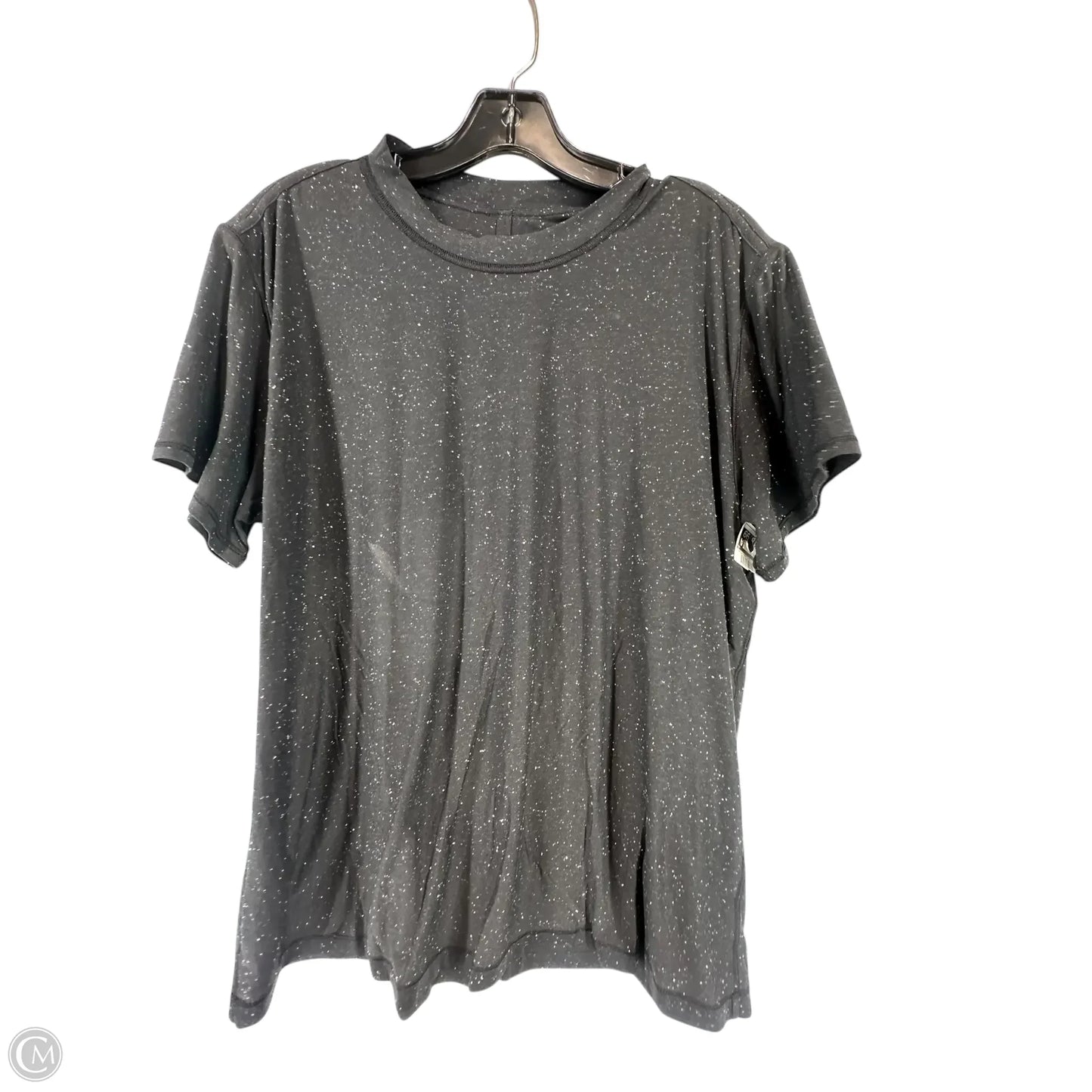 Athletic Top Short Sleeve By Lululemon In Black, Size: S