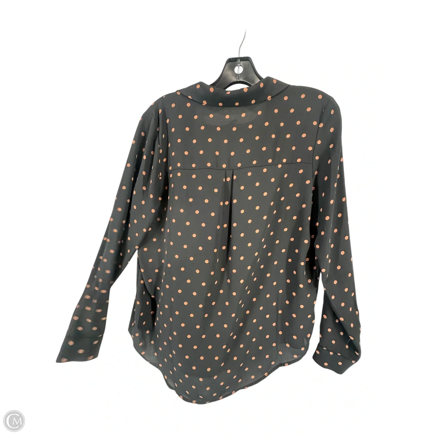 Top Long Sleeve By Maurices In Polkadot Pattern, Size: S
